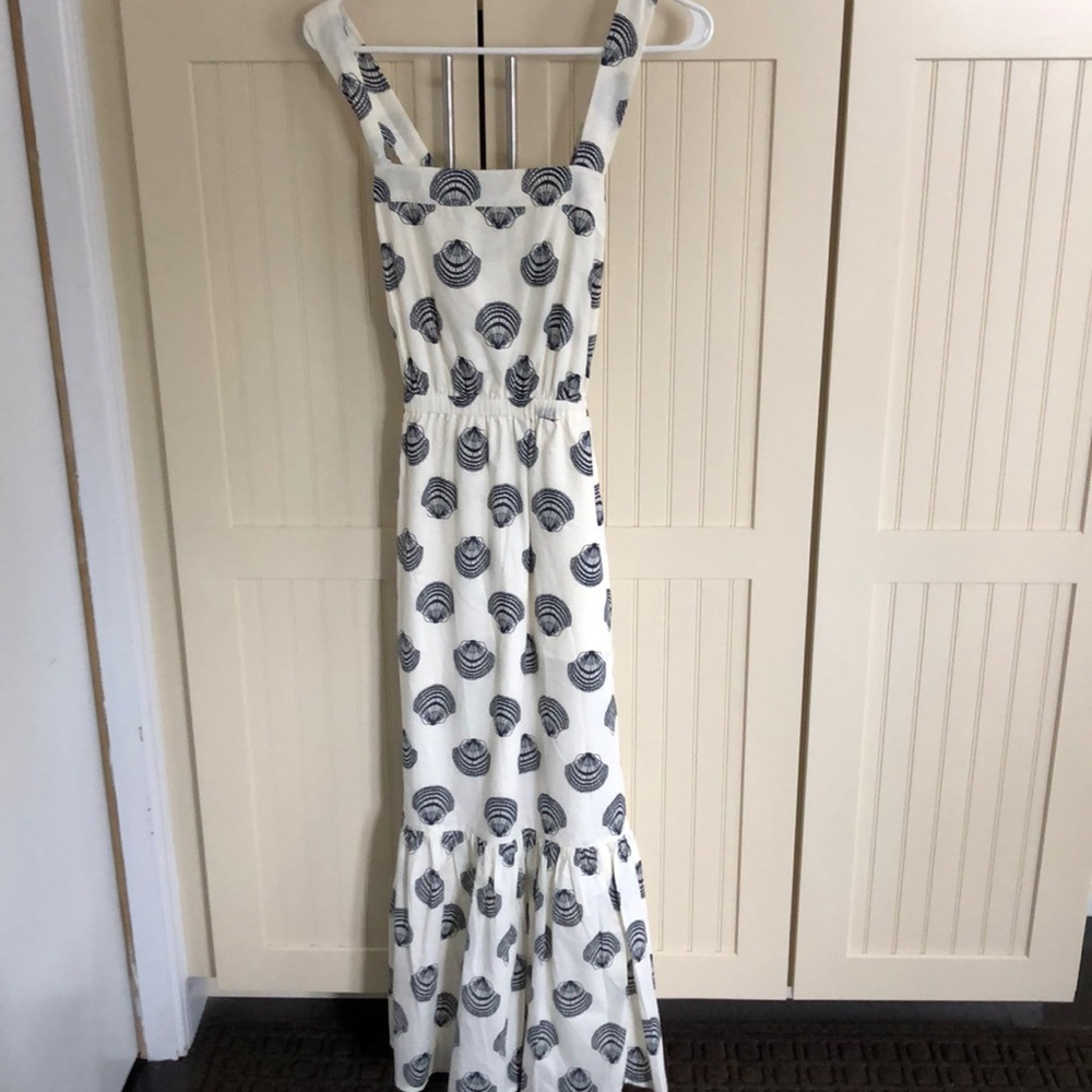 J Crew Shell printed maxi dress
